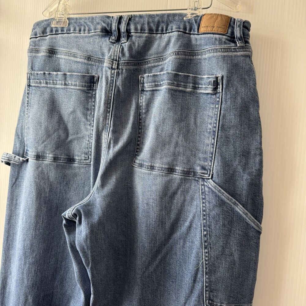 American Eagle Outfitters Light Blue Wide Leg Jeans - Picture 5 of 15